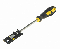 Отвертка шлицевая SL8х150мм Ø8мм магнитная с противоскользящей ручкой (с держателем ) ER-7DA-14H ЭВР